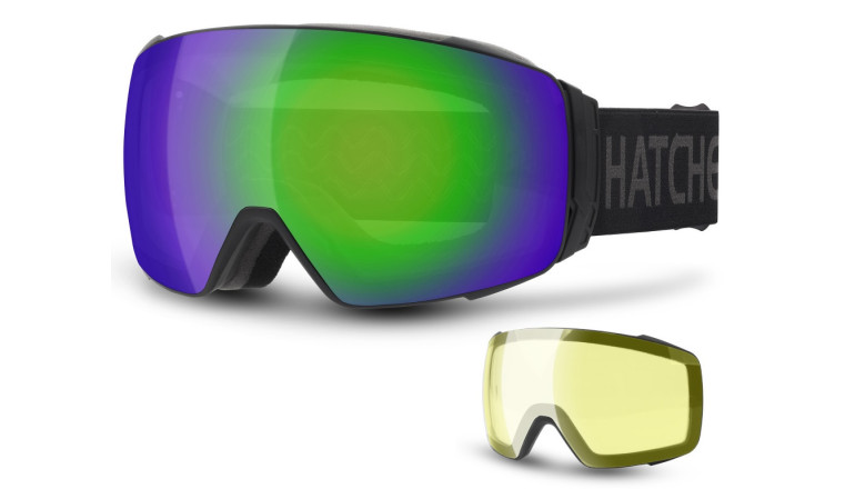 Brýle Hatchey Snipe black/ full revo green