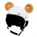 Crazy uši - Medvídek jsou originálním doplňkem na helmy. Nalepovací doplňky na helmy v podobě uší nebo růžků.